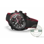 Liquidmetal diving scale cut into the red ceramic bezel of this 45.5mm Planet Ocean clone