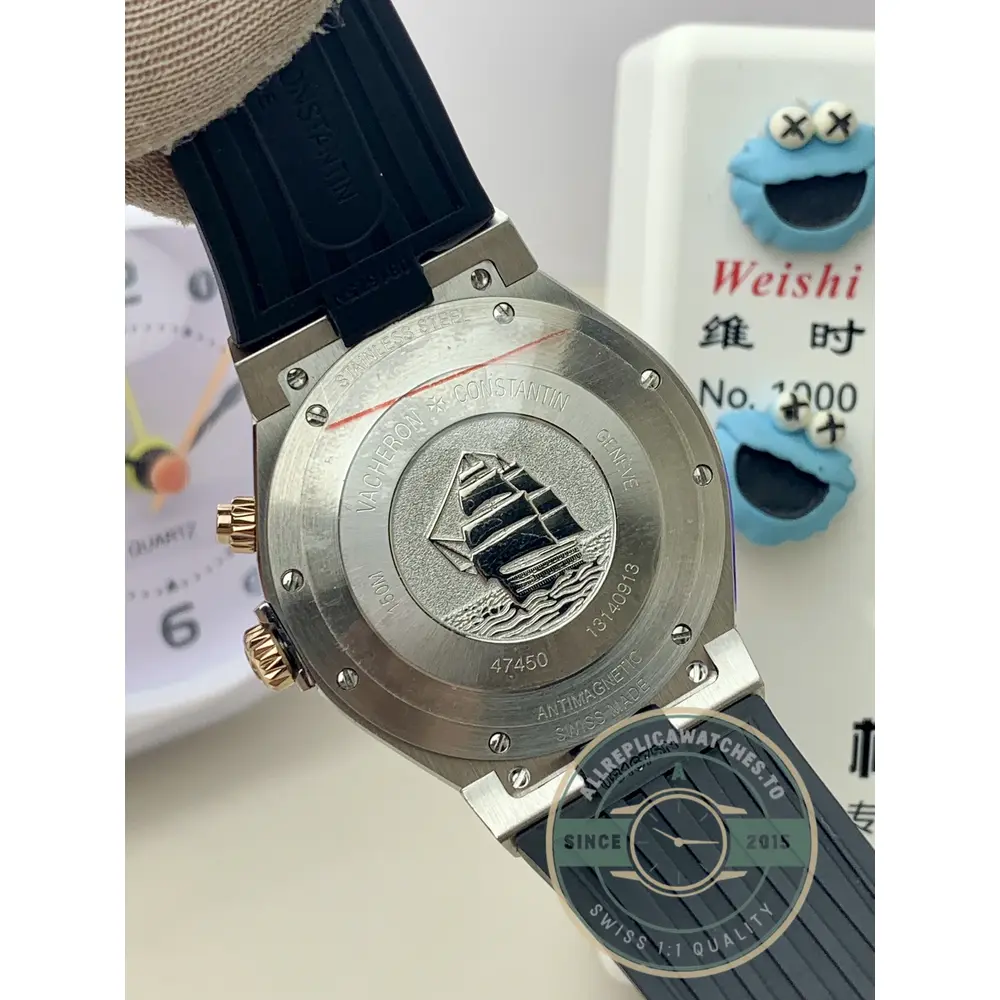 Superclone Overseas Dual Time 47450000M-9644 Black Dial 42.5mm - Best Quality Replica Watch