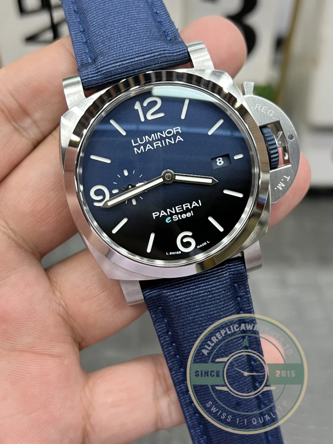 Superclone Panerai Luminor Pam1157 44mm Blue Dial - Premium Super Clone Watch