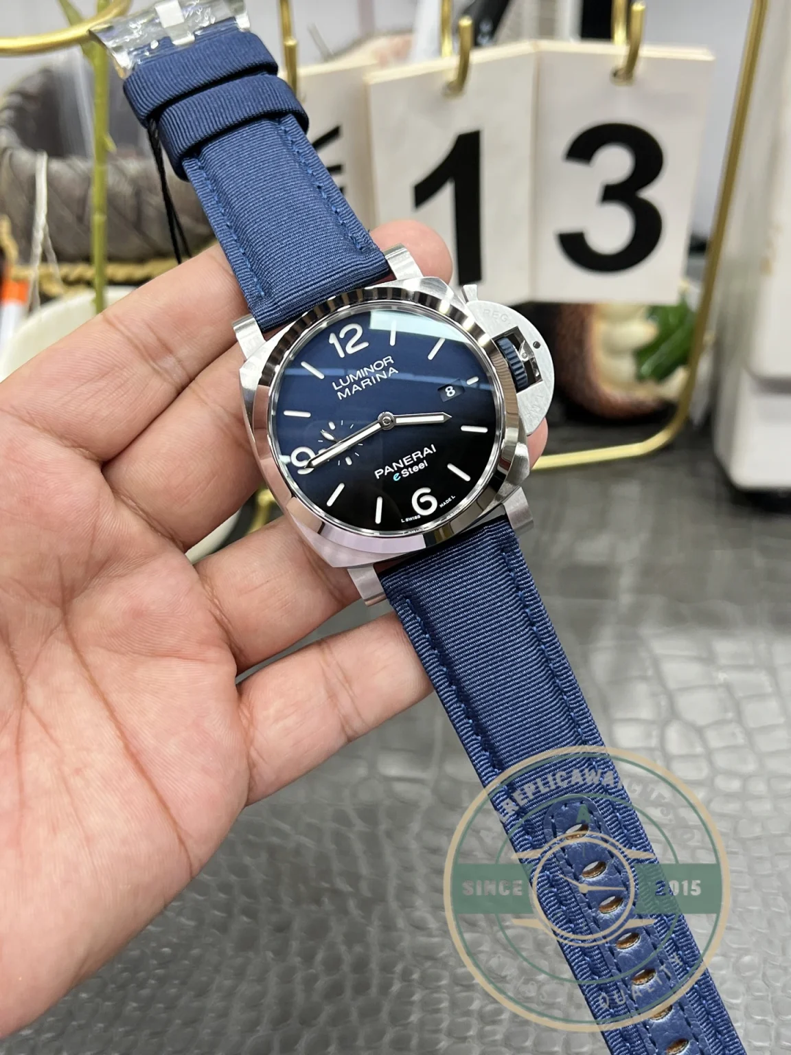 Superclone Panerai Luminor Pam1157 44mm Blue Dial - Factory Super Clone Watch