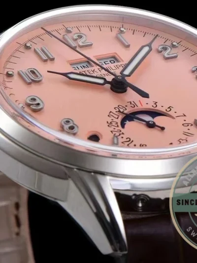 Superclone Patek 5320G-001 Grand Complication Salmon Dial 40mm - Swiss-Made Clone Watch