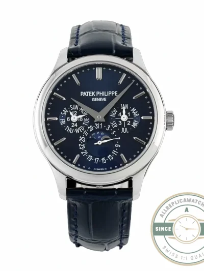 Superclone Patek Complication 5140R-014 White Gold 37.2mm Blue Dial - Top-Tier Swiss Replica Watch
