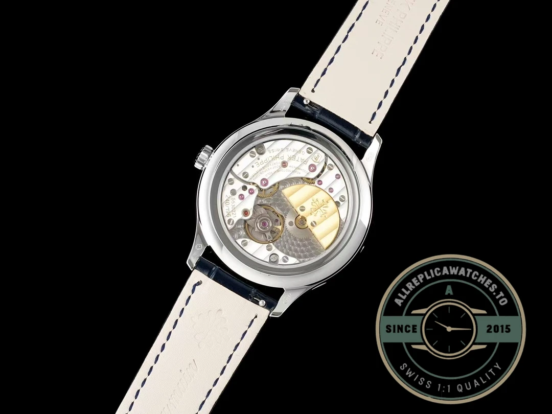 Superclone Patek Complication 5140R-014 White Gold 37.2mm Blue Dial - Swiss Movement Replica Watch