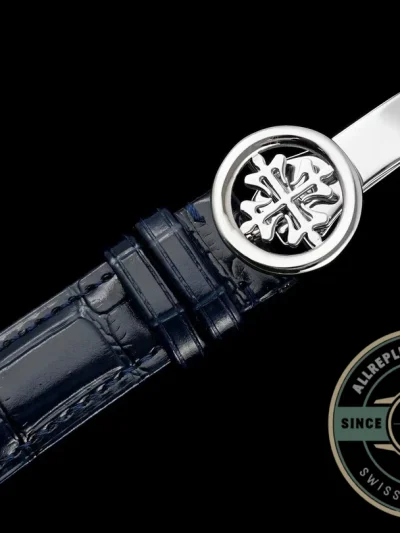 Superclone Patek Complication 5140R-014 White Gold 37.2mm Blue Dial - 1:1 Swiss Replica Watch