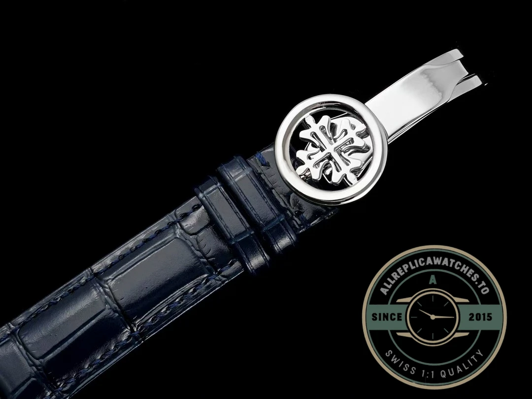Superclone Patek Complication 5140R-014 White Gold 37.2mm Blue Dial - 1:1 Swiss Replica Watch