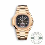 Superclone Patek Nautilus 5980-7R Rose Gold 40.5mm Brown Dial - Budget Luxury Replica Watch