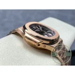 Superclone Patek Nautilus 5980-7R Rose Gold 40.5mm Brown Dial - Affordable Super Clone Watch