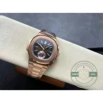 Superclone Patek Nautilus 5980-7R Rose Gold 40.5mm Brown Dial - Budget Luxury Replica Watch
