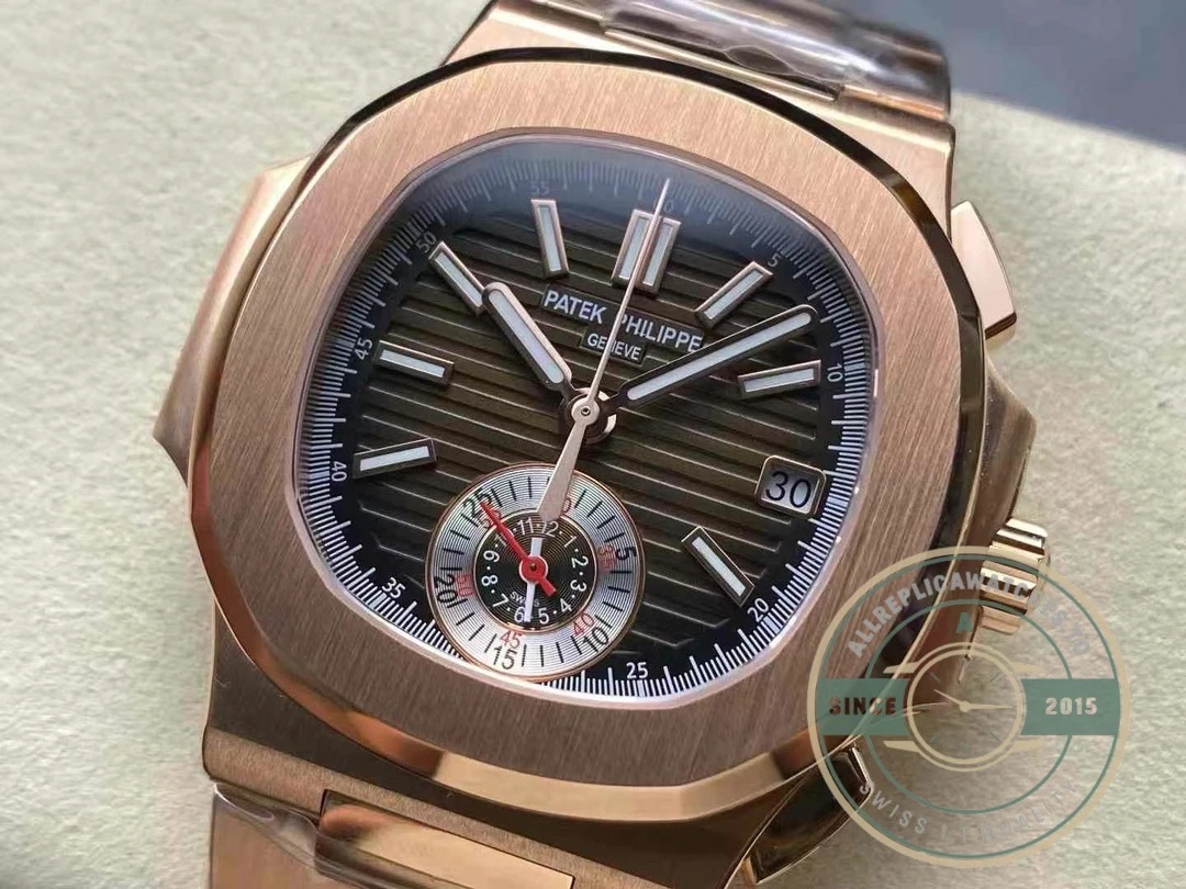 Superclone Patek Nautilus 5980-7R Rose Gold 40.5mm Brown Dial - Swiss-Made Clone Watch