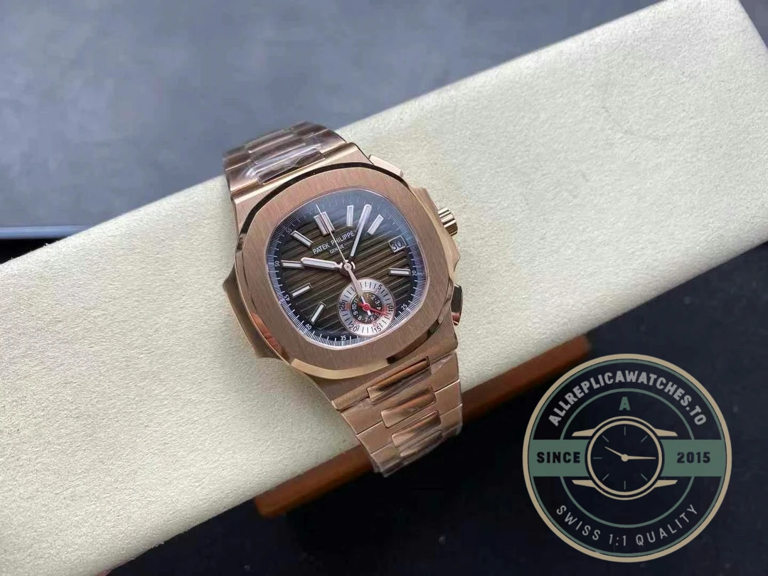 Superclone Patek Nautilus 5980-7R Rose Gold 40.5mm Brown Dial - Factory Super Clone Watch