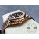 Superclone Patek Nautilus 5980-7R Rose Gold 40.5mm Brown Dial - High-Grade Replica Watch