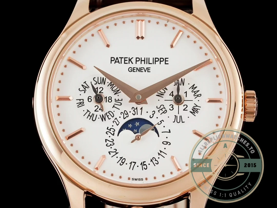 Superclone Patek Philippe Complication 5140R-011 Calendar Rose Gold 37.2mm - Top-Tier Swiss Replica Watch