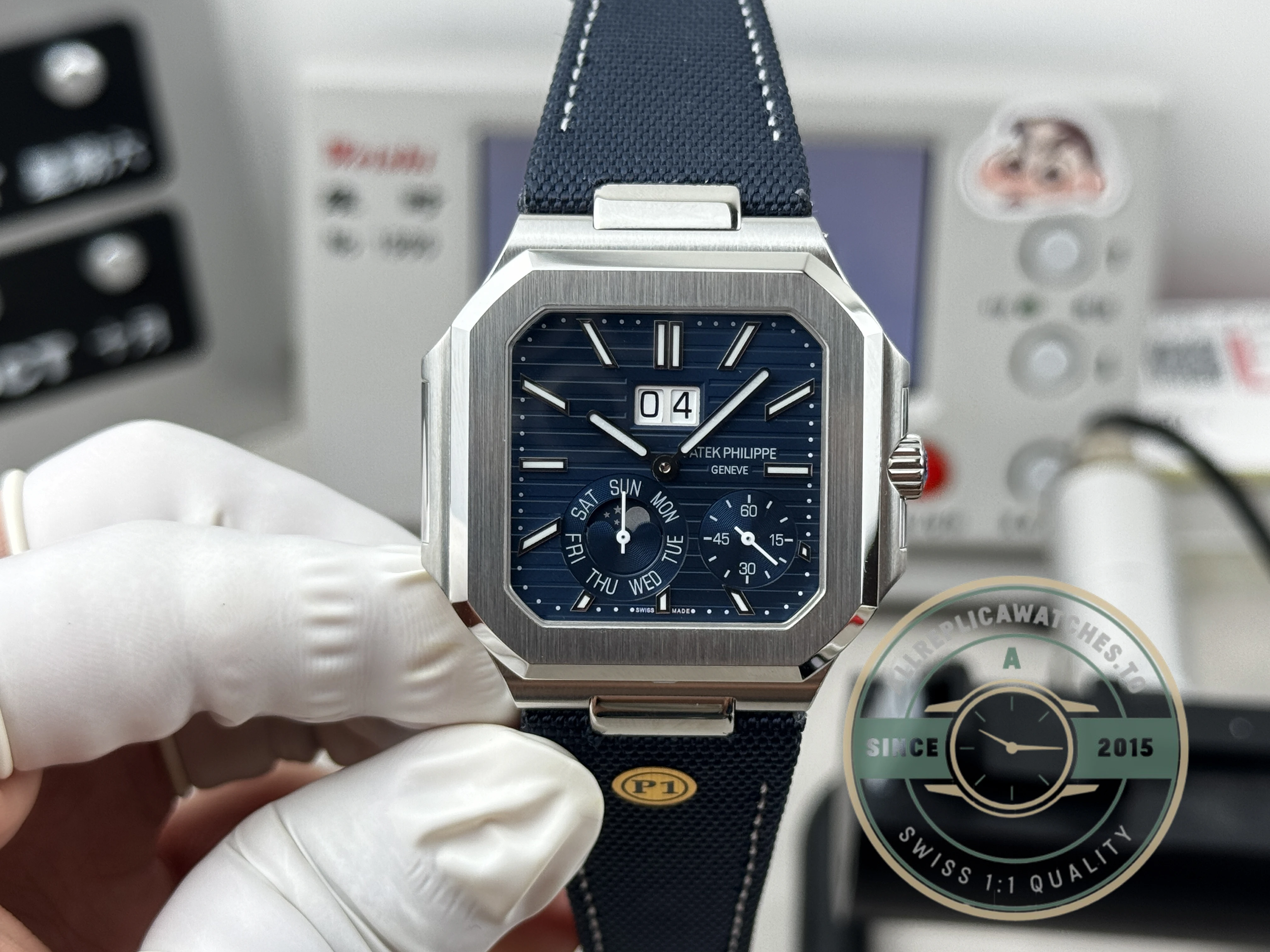 Superclone Patek Philippe Cubitus 5822P-001 Blue Dial - Affordable Luxury Replica Timepiece