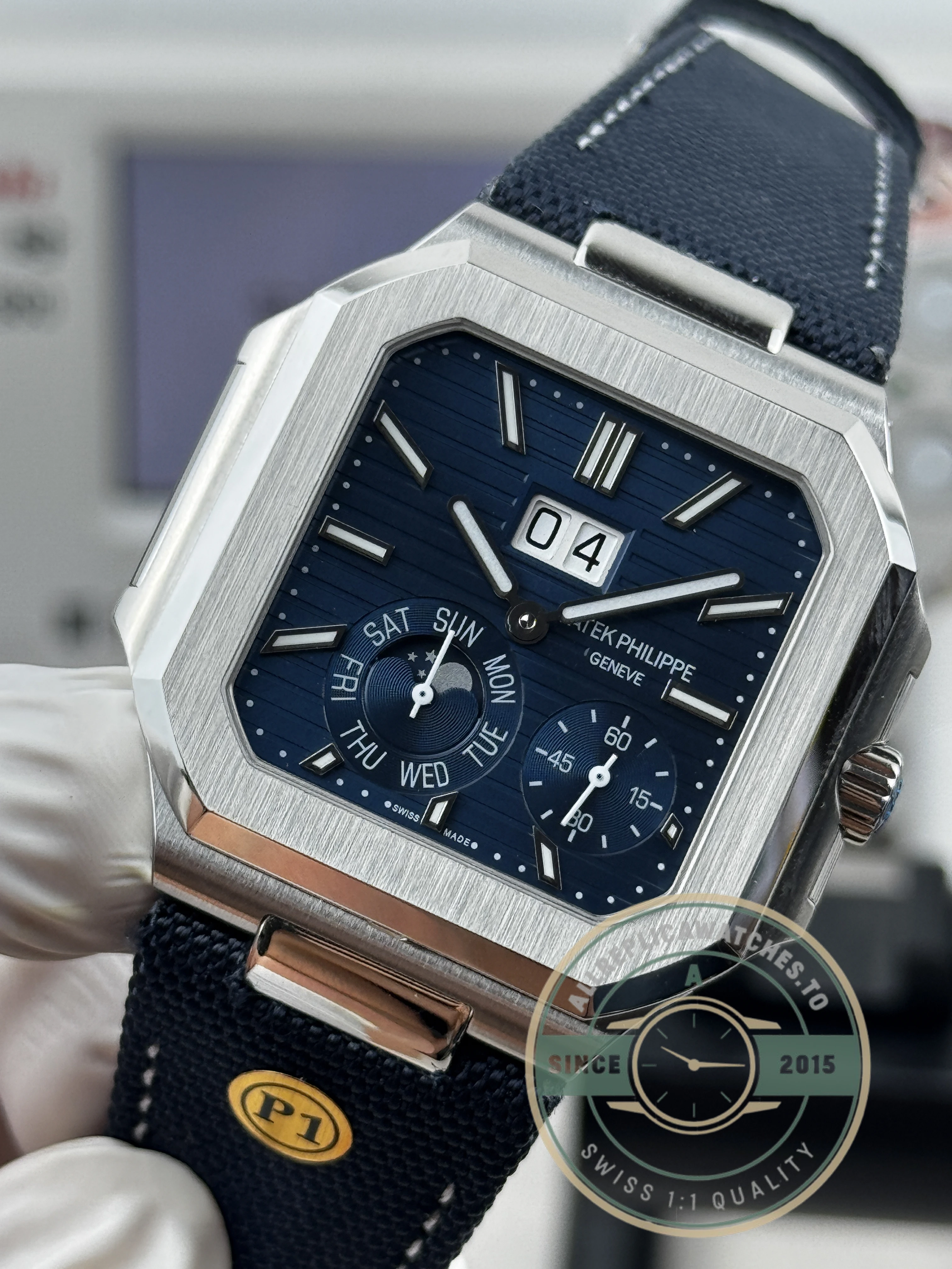 Superclone Patek Philippe Cubitus 5822P-001 Blue Dial - High-Grade Replica Watch