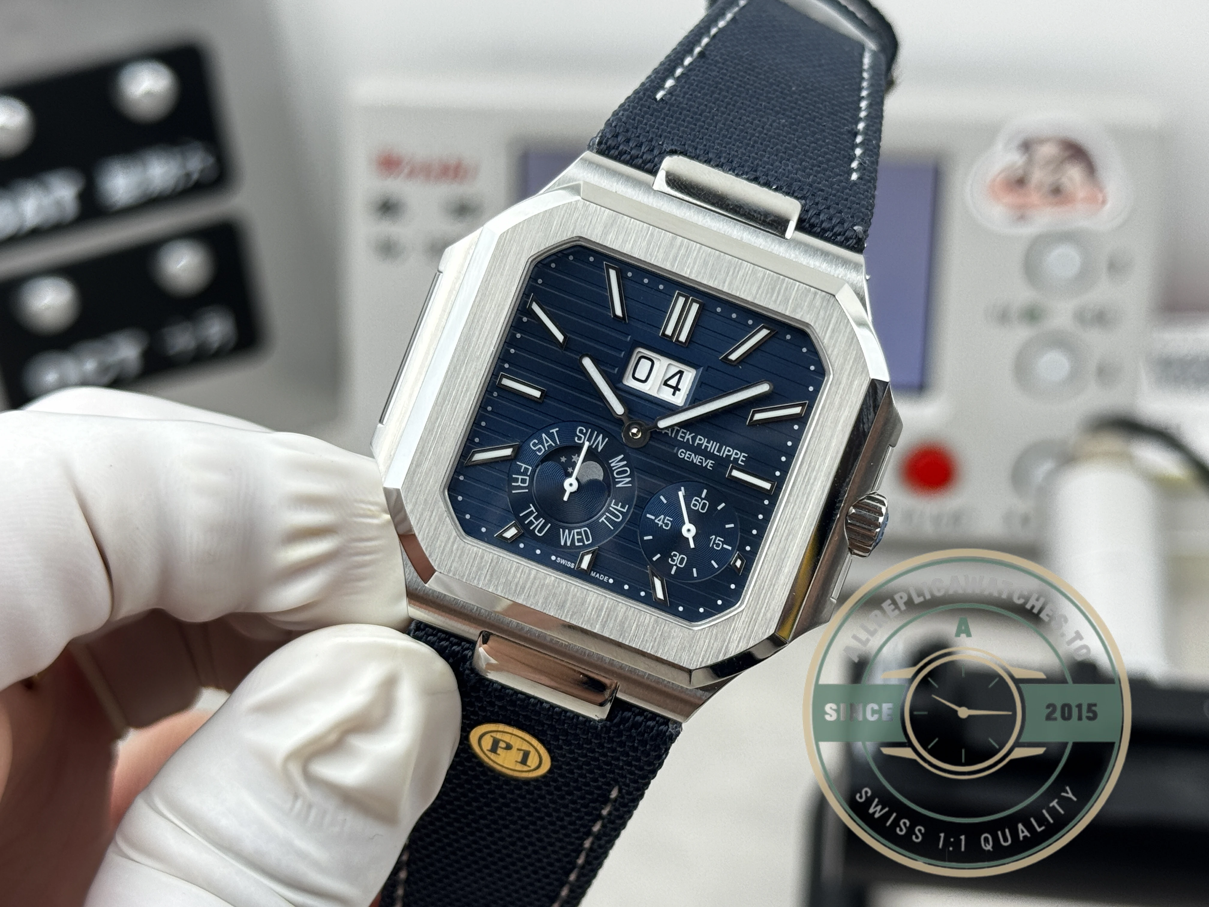 Superclone Patek Philippe Cubitus 5822P-001 Blue Dial - Swiss-Made Clone Watch