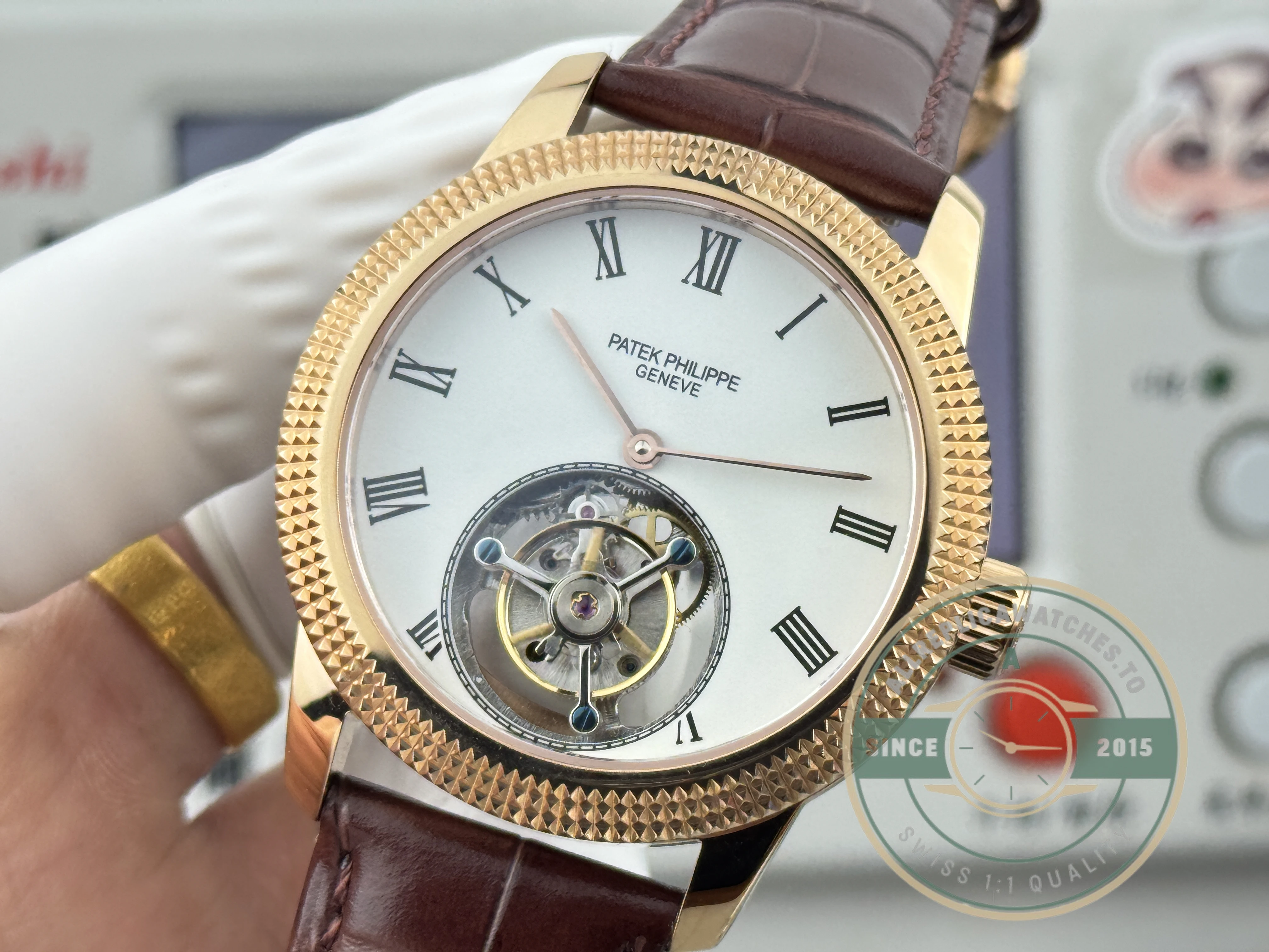 Superclone Patek Philippe Grand Complications 42mm Tourbillon White Dial - High-Grade Replica Watch
