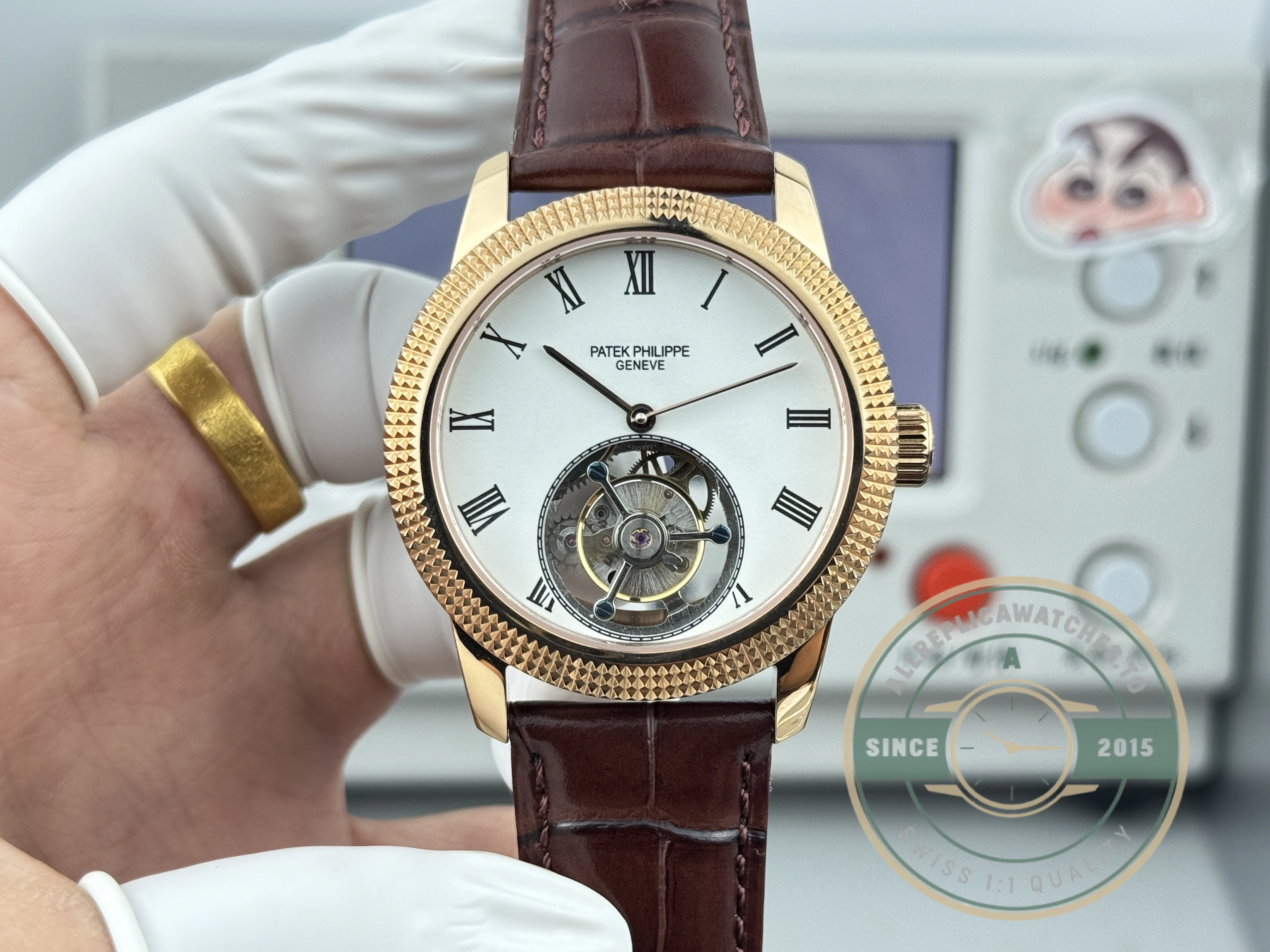 Superclone Patek Philippe Grand Complications 42mm Tourbillon White Dial - Luxury Replica Watch