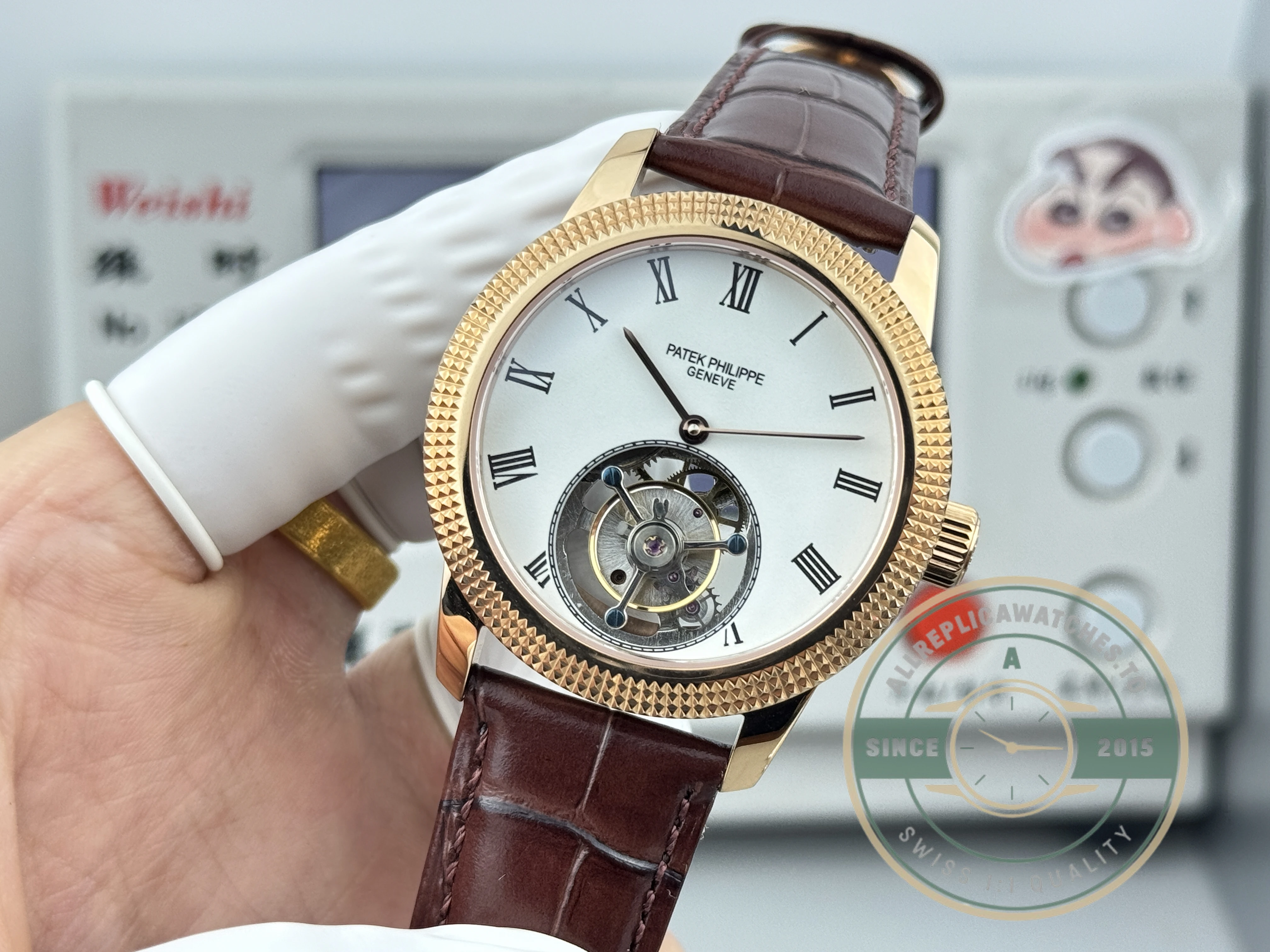 Superclone Patek Philippe Grand Complications 42mm Tourbillon White Dial - Luxury Replica Watch