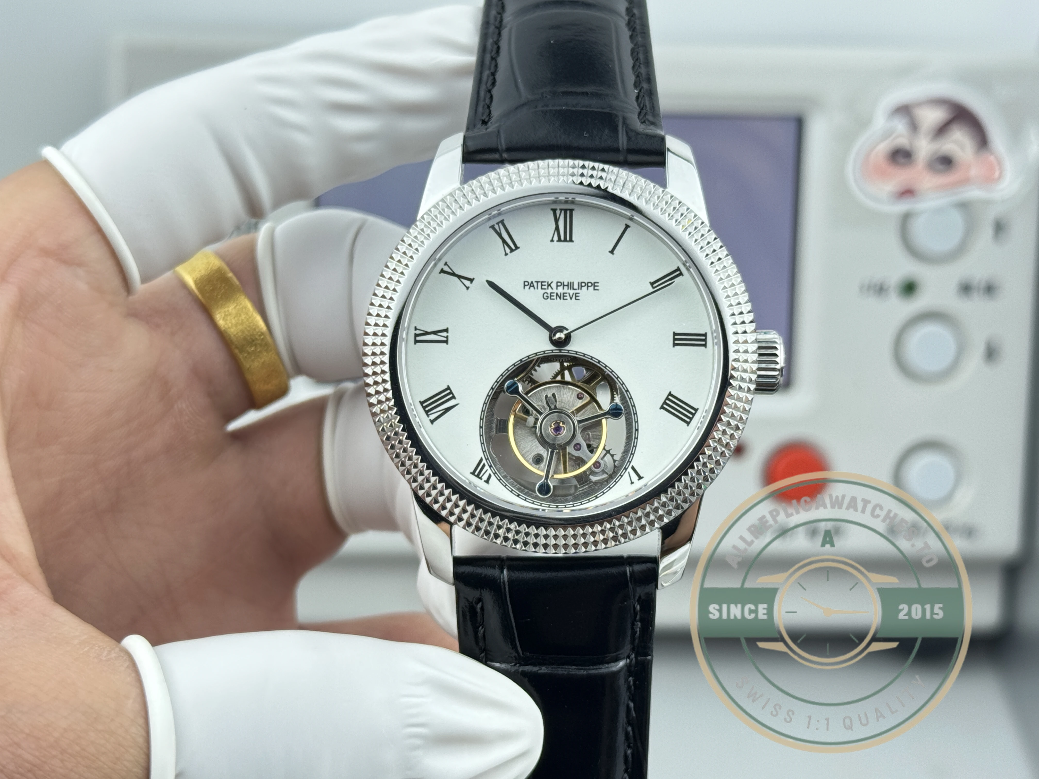 Superclone Patek Philippe Grand Complications 42mm Tourbillon White Dial - Premium Super Clone Watch