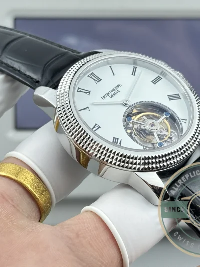 Superclone Patek Philippe Grand Complications 42mm Tourbillon White Dial - Luxury Replica Watch