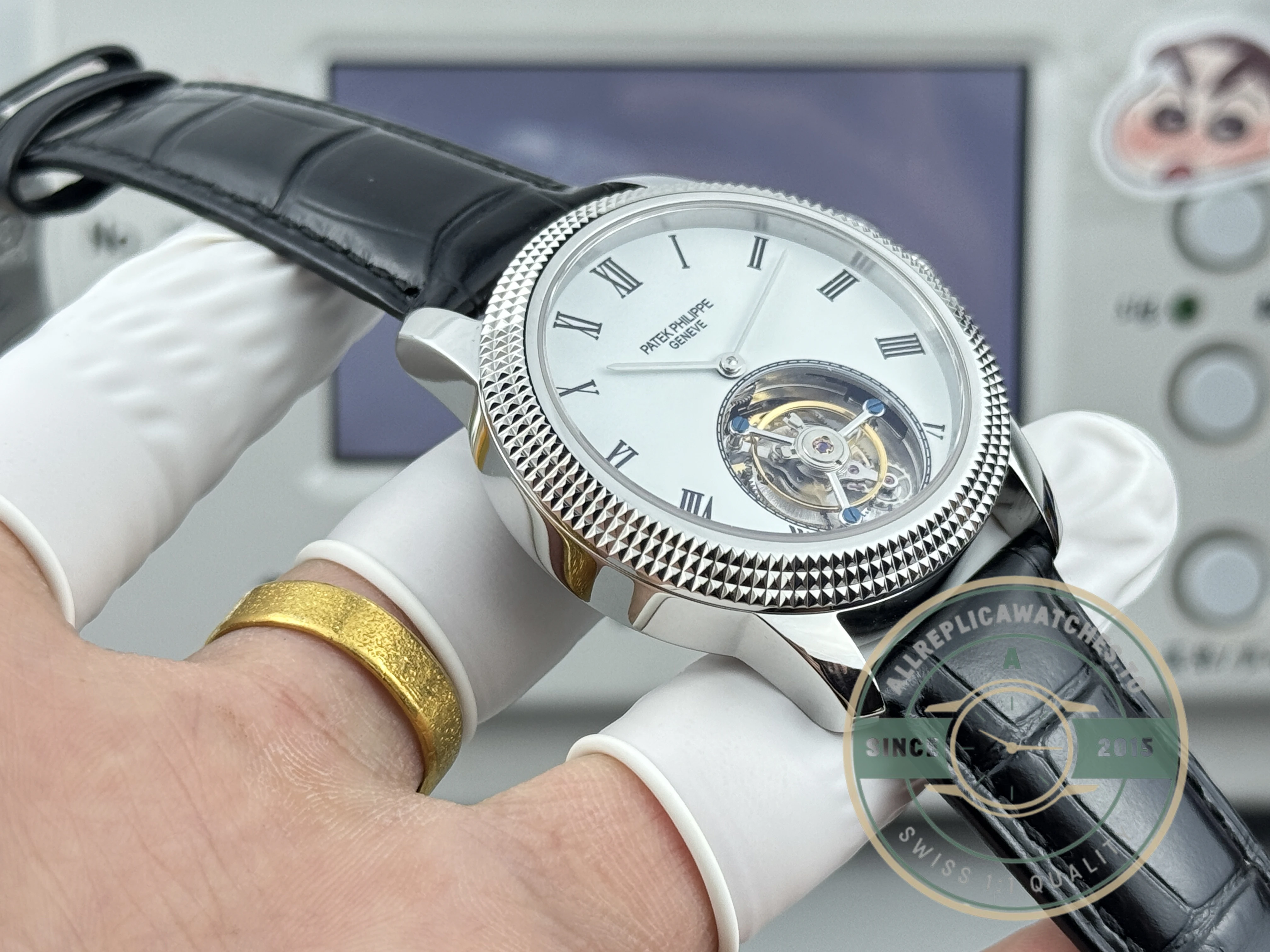 Superclone Patek Philippe Grand Complications 42mm Tourbillon White Dial - Luxury Replica Watch