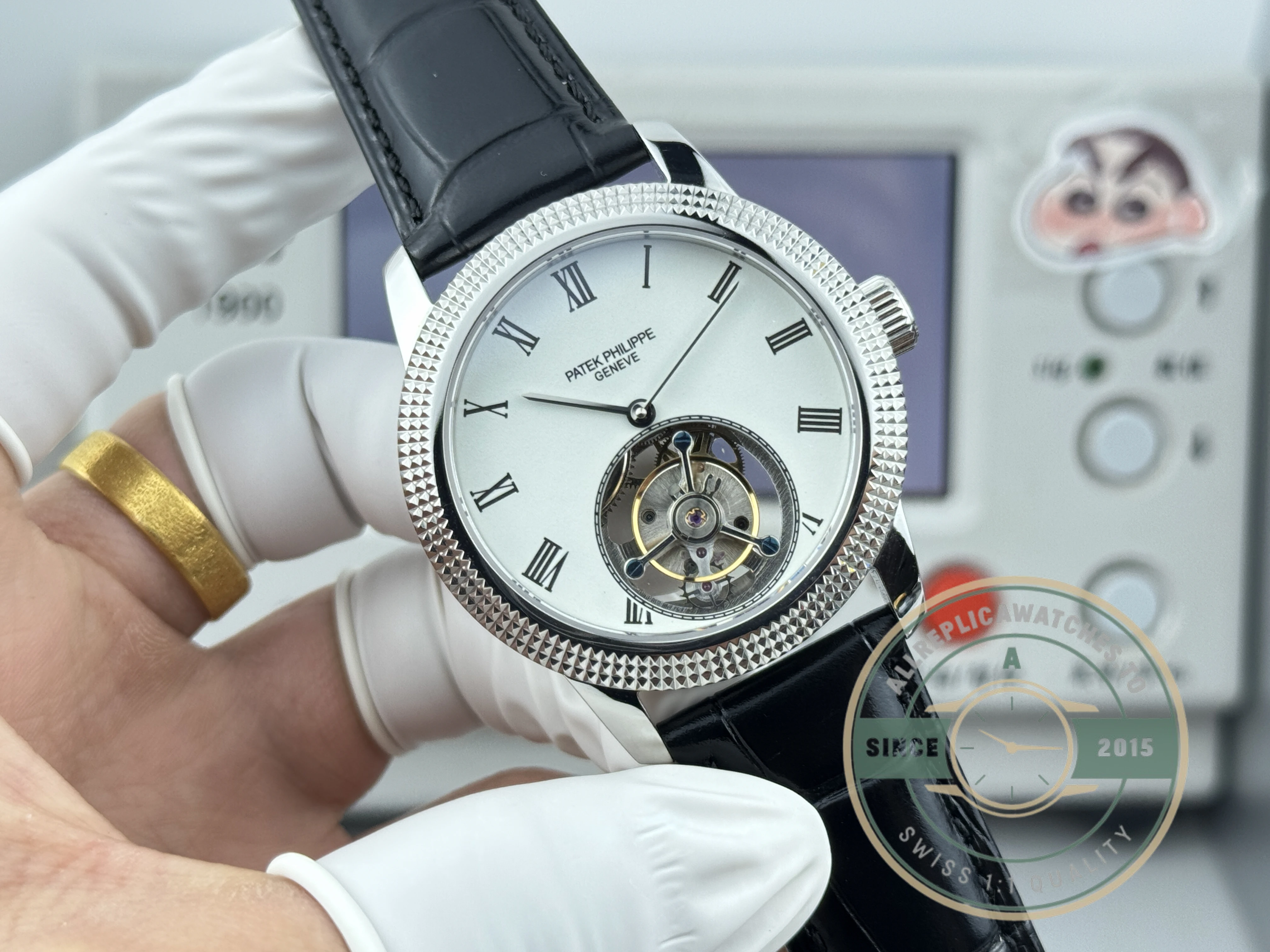 Superclone Patek Philippe Grand Complications 42mm Tourbillon White Dial - Premium Super Clone Watch