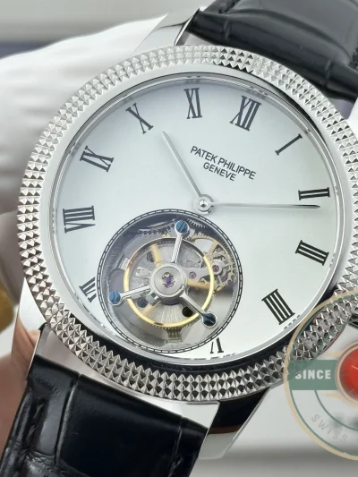 Superclone Patek Philippe Grand Complications 42mm Tourbillon White Dial - Top-Tier Swiss Replica Watch