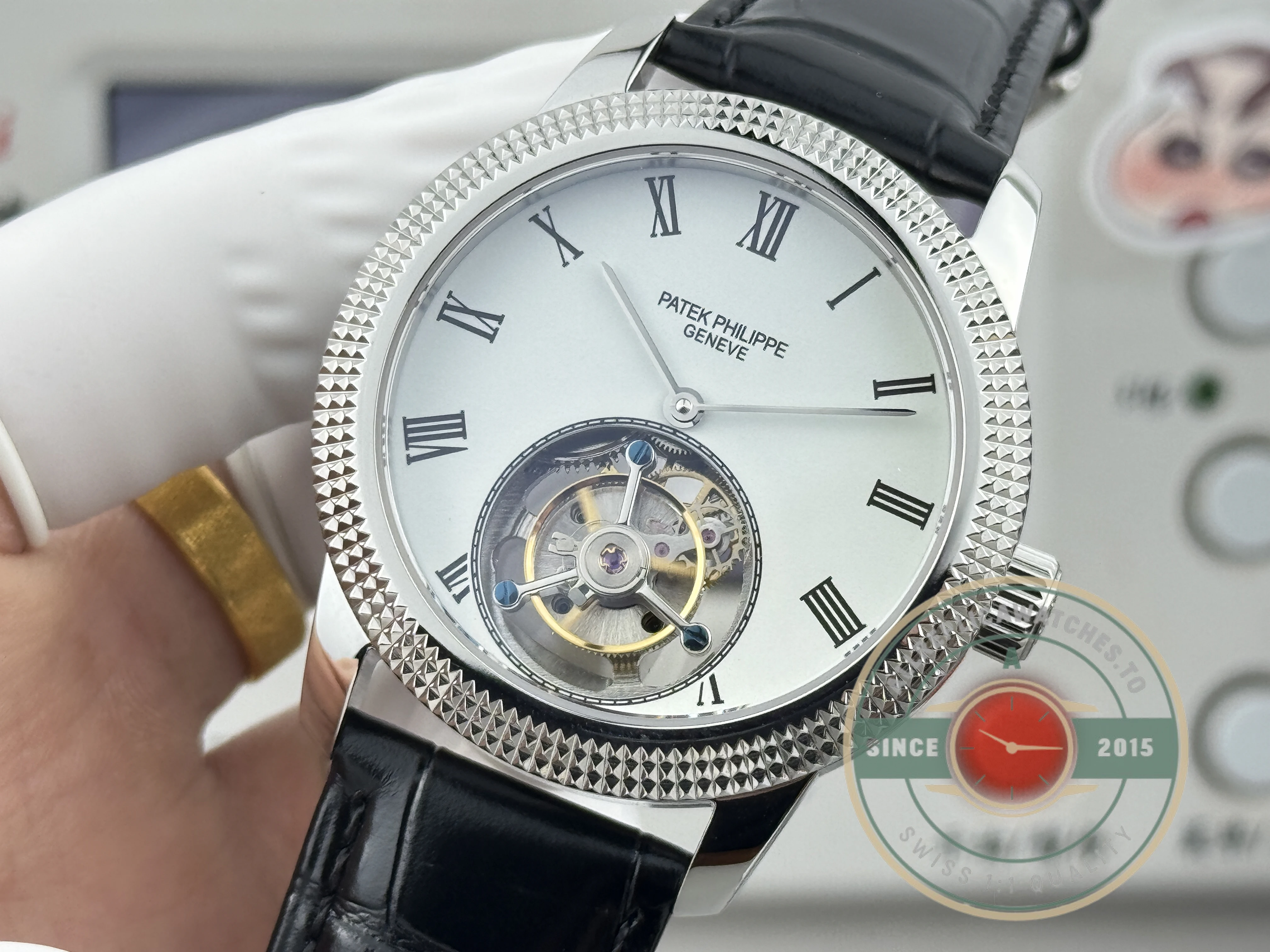 Superclone Patek Philippe Grand Complications 42mm Tourbillon White Dial - Top-Tier Swiss Replica Watch