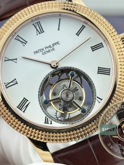 Superclone Patek Philippe Grand Complications 42mm Tourbillon White Dial - Top-Tier Swiss Replica Watch