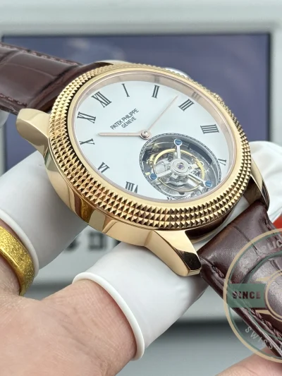 Superclone Patek Philippe Grand Complications 42mm Tourbillon White Dial - Luxury Replica Watch
