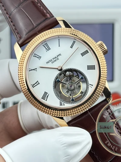 Superclone Patek Philippe Grand Complications 42mm Tourbillon White Dial - Budget Luxury Replica Watch