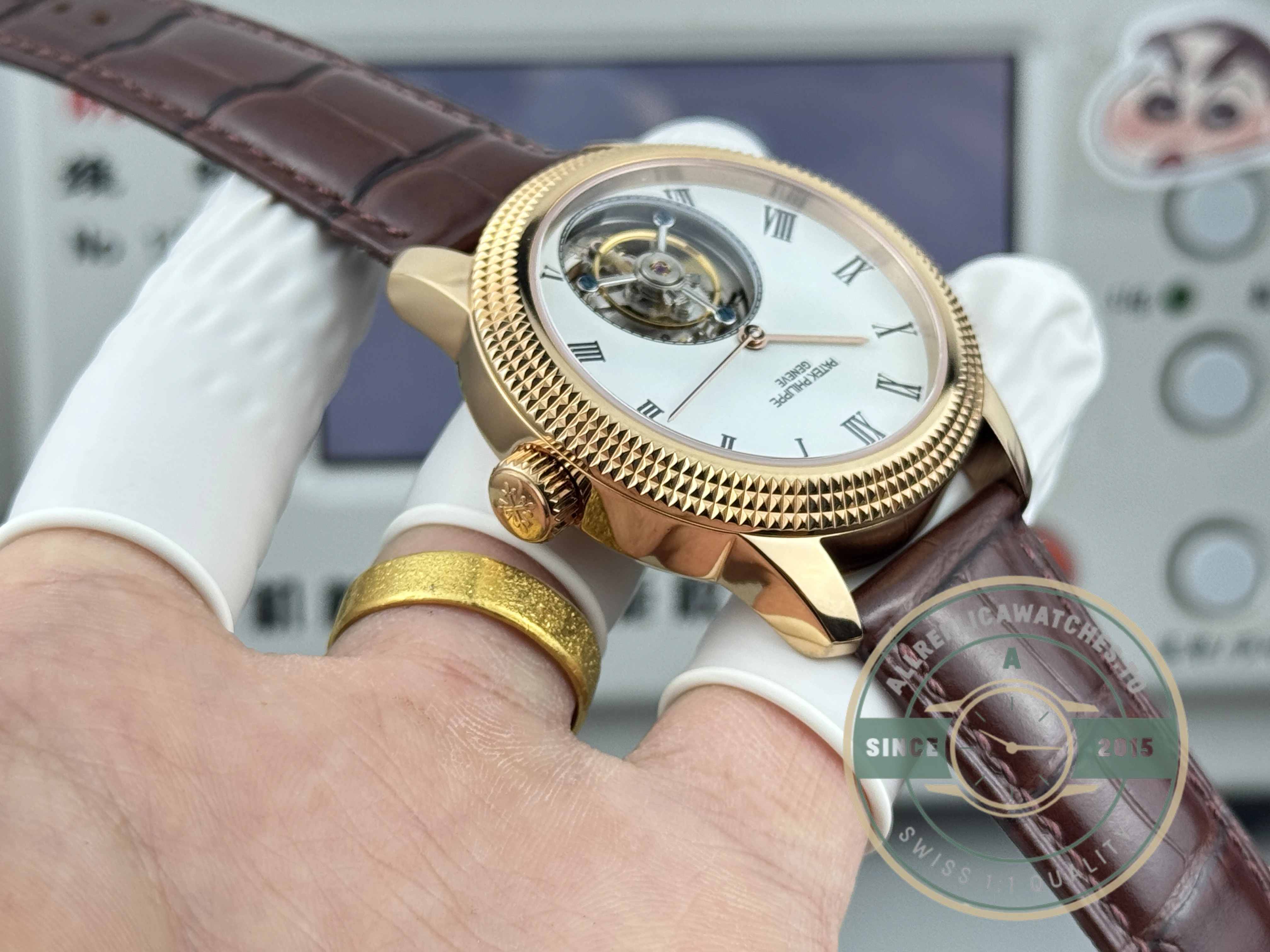 Superclone Patek Philippe Grand Complications 42mm Tourbillon White Dial - Premium Super Clone Watch