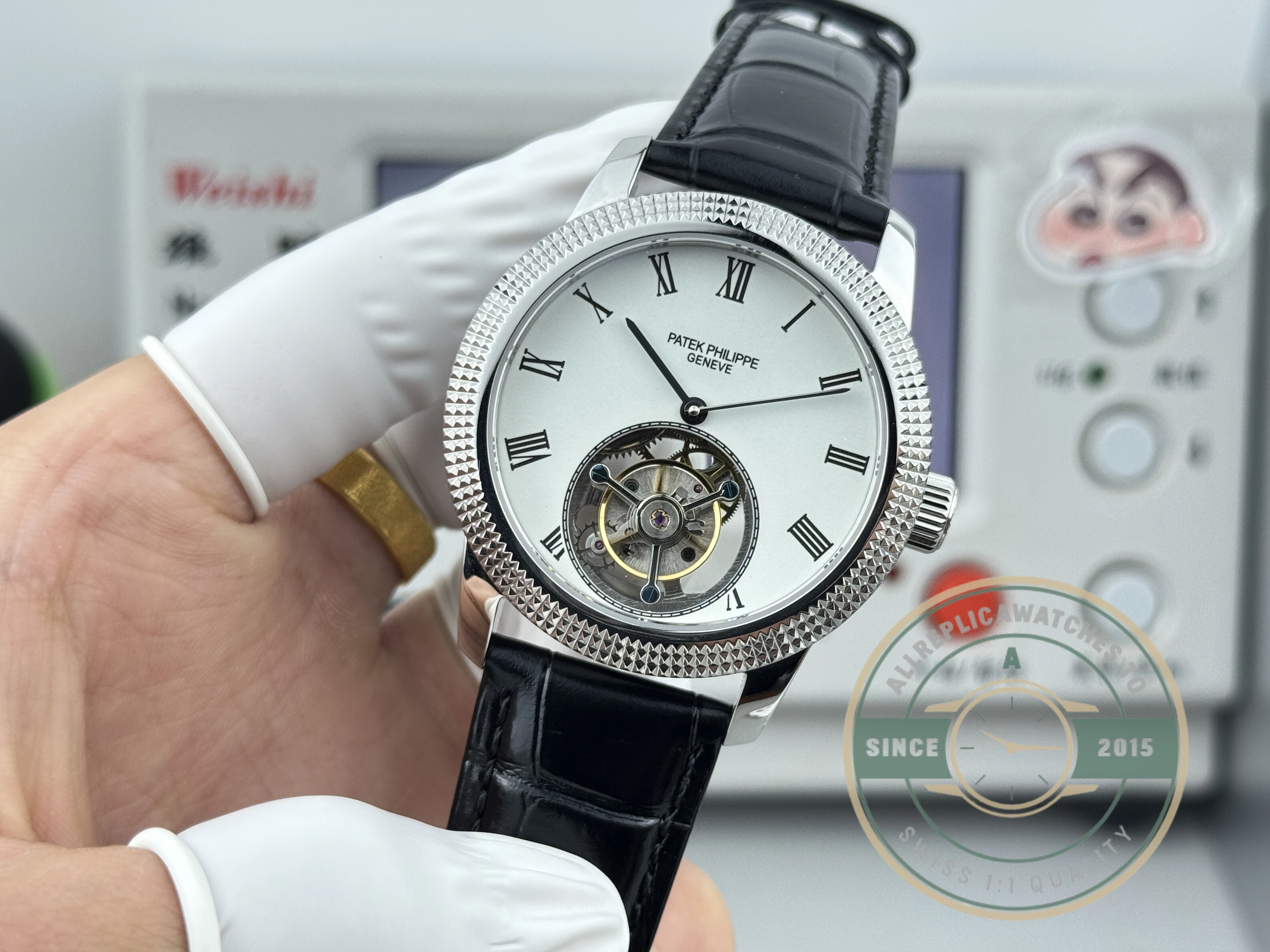 Superclone Patek Philippe Grand Complications 42mm Tourbillon White Dial - Premium Super Clone Watch