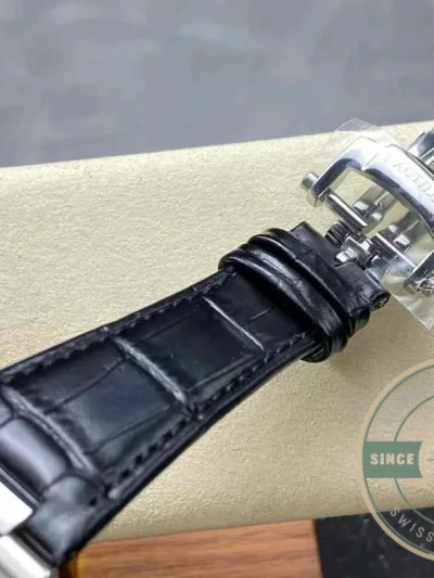 Superclone Patek Philippe Nautilus 5980-4R Leather Strap 40.5mm White Dial - Budget Luxury Replica Watch