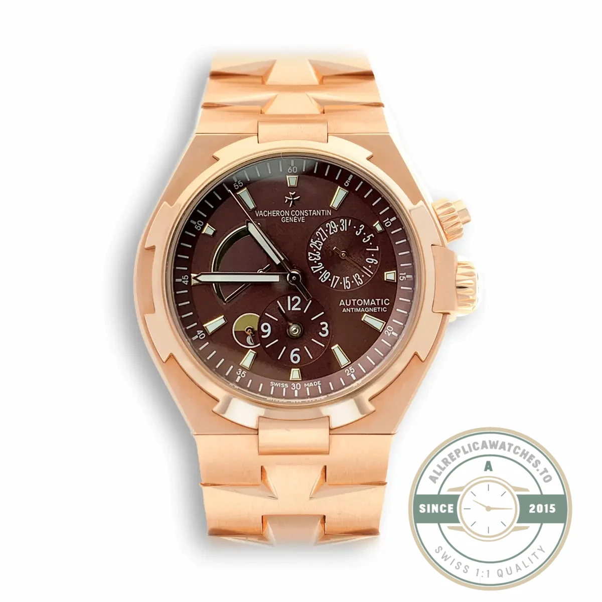 Superclone Vacheron Constantin Overseas 47450B01R-9229 Brown Dial 42.5mm - Top-Tier Swiss Replica Watch