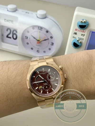 Superclone Vacheron Constantin Overseas 47450B01R-9229 Brown Dial 42.5mm - Budget Luxury Replica Watch