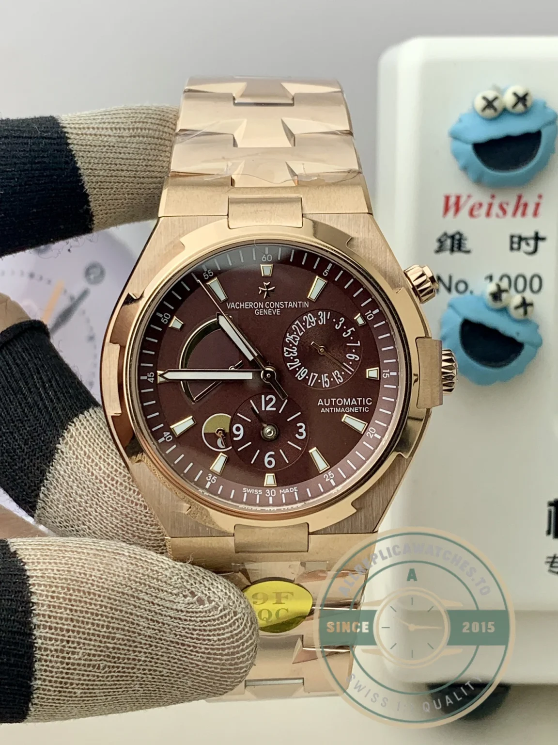 Superclone Vacheron Constantin Overseas 47450B01R-9229 Brown Dial 42.5mm - Best Quality Replica Watch