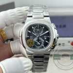 Swiss Clone Nautilus 5990R-002 Travel Time 40.5mm Black Dial - Affordable Luxury Replica Timepiece