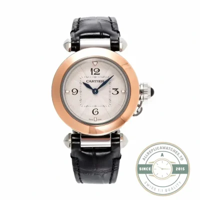 Swiss Clone Pasha de Cartier 35 mm Rose Gold WGPA0014 - Swiss Movement Replica Watch
