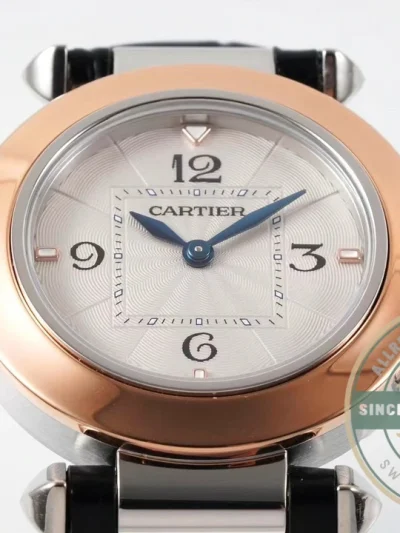 Swiss Clone Pasha de Cartier 35 mm Rose Gold WGPA0014 - Factory Super Clone Watch