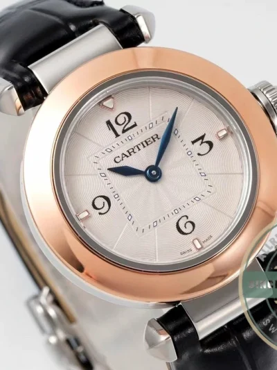Swiss Clone Pasha de Cartier 35 mm Rose Gold WGPA0014 - Swiss-Made Clone Watch