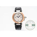 Swiss Clone Pasha de Cartier 35 mm Rose Gold WGPA0014 - Budget Luxury Replica Watch