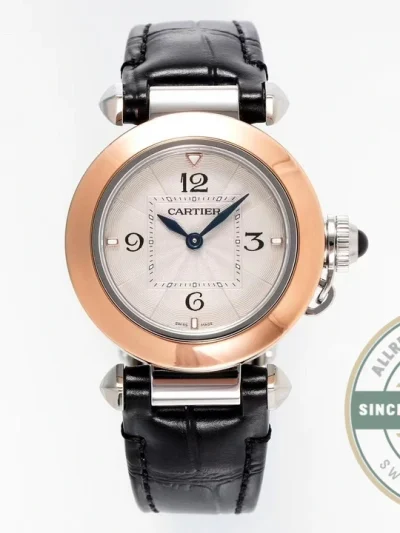Swiss Clone Pasha de Cartier 35 mm Rose Gold WGPA0014 - Budget Luxury Replica Watch