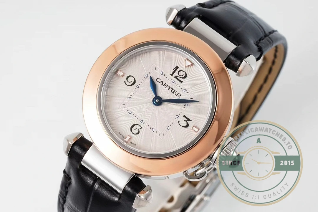 Swiss Clone Pasha de Cartier 35 mm Rose Gold WGPA0014 - High-Grade Replica Watch