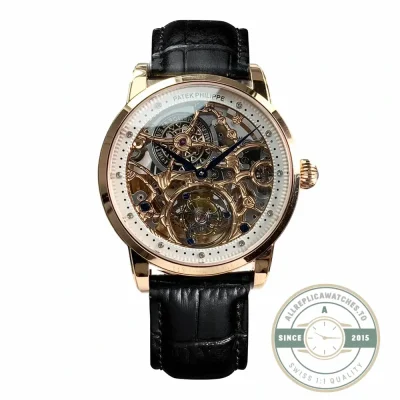 Swiss Clone Patek Philippe 5104P Rose Gold Skeleton Tourbillon - 1:1 Swiss Replica Watch