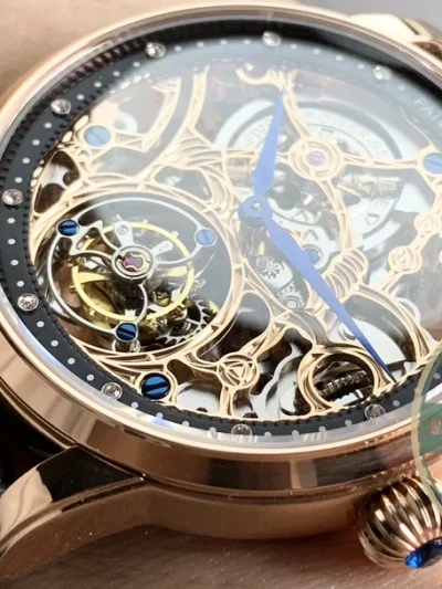 Swiss Clone Patek Philippe 5104P Rose Gold Skeleton Tourbillon - Swiss-Made Clone Watch