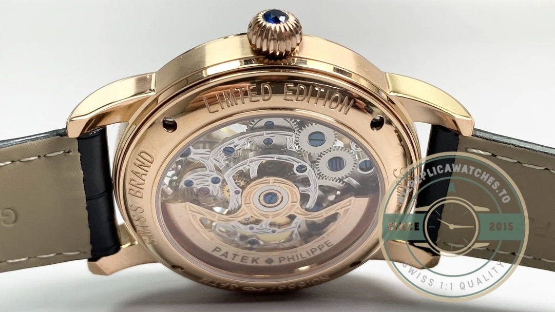Swiss Clone Patek Philippe 5104P Rose Gold Skeleton Tourbillon - Affordable Super Clone Watch
