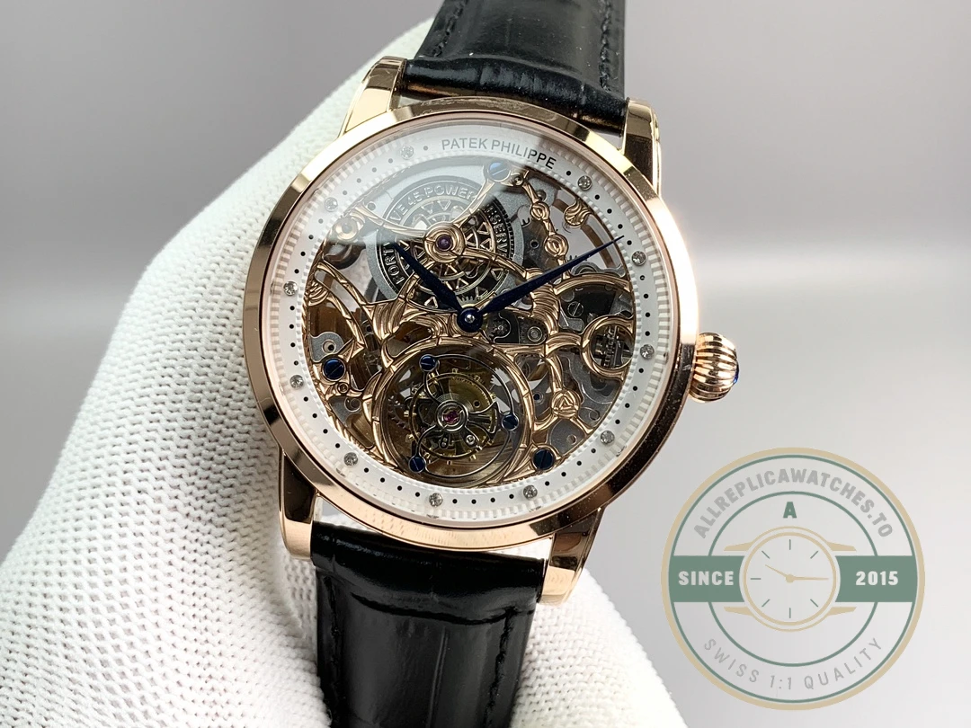 Swiss Clone Patek Philippe 5104P Rose Gold Skeleton Tourbillon - Budget Luxury Replica Watch