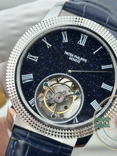 Swiss Clone Patek Philippe Grand Complications 42mm Tourbillon Night Sky Dial - Premium Super Clone Watch