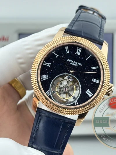 Swiss Clone Patek Philippe Grand Complications 42mm Tourbillon Night Sky Dial - High-Grade Replica Watch